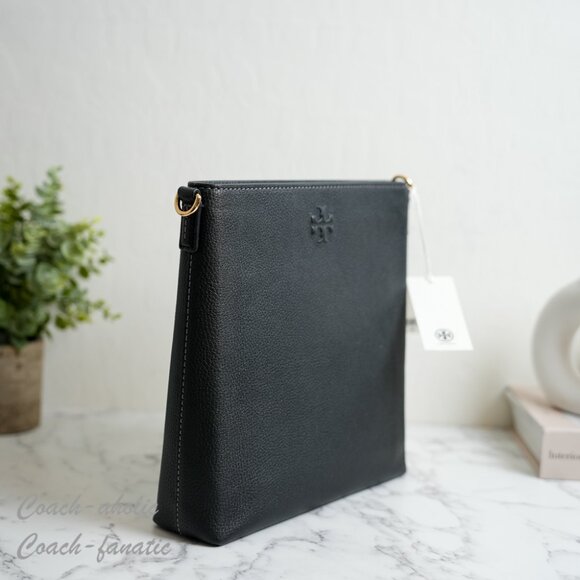 NWT Tory Burch Thea Swingpack Leather Crossbody in Black - Picture 3 of 11